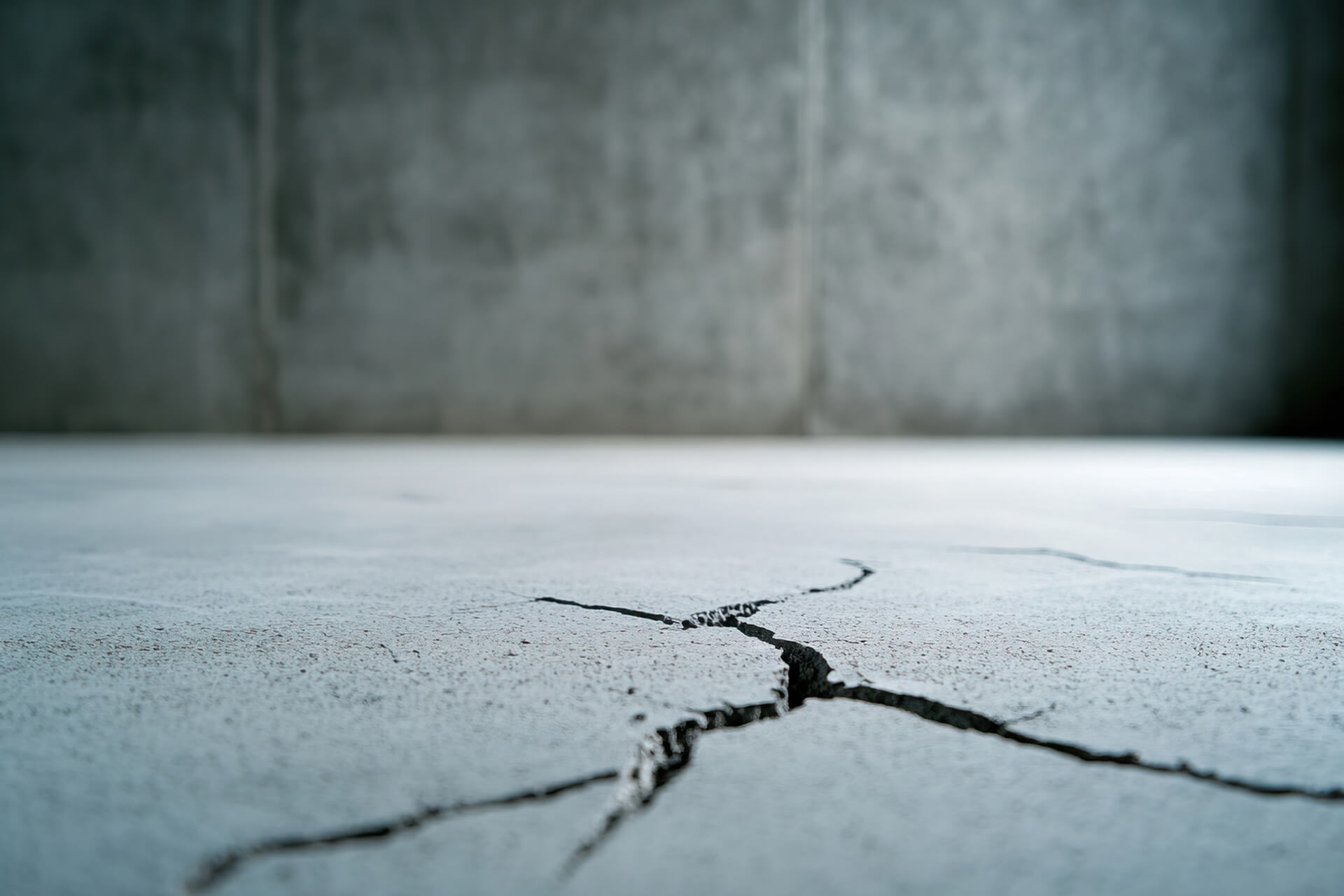 Close-up view of a large horizontal crack in a concrete wall, indicative of potential foundation issues that may require professional repair services in the Ottawa, Gatineau, or Kingston areas